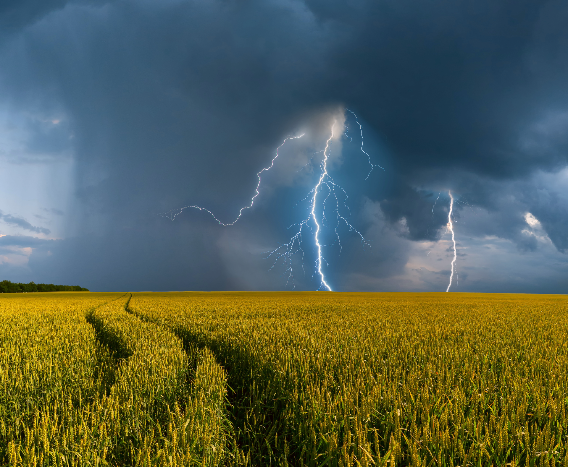 Onweersbui boven het land